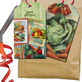 Etiquetas Para Regalos Vintage Seed Packet Birthday
