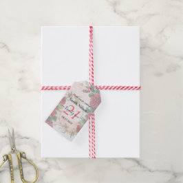 Etiquetas Para Regalos Vinttage Roses Rojas 21 Cumpleaños