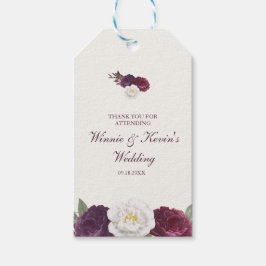 Etiquetas Para Regalos Violet Purple Floral Boda