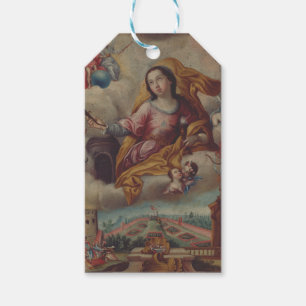 Etiquetas Para Regalos Virgen de Santa Bárbara y mártir