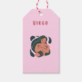 Etiquetas Para Regalos Virgo adorable, zodiaco, impresión de signo estela