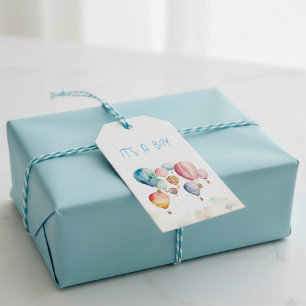 Etiquetas Para Regalos Volando globos de aire caliente es un chico divert