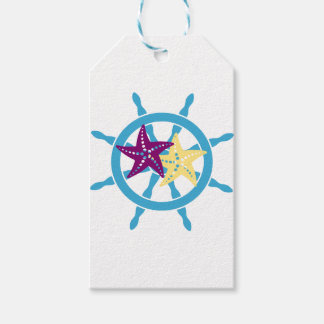 Etiquetas Para Regalos Volante de barco y estrella de mar