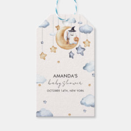 Etiquetas Para Regalos Watercolor A Little Boo Moon Stars Baby Shower