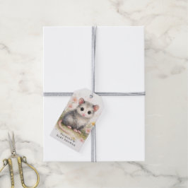 Etiquetas Para Regalos Watercolor Baby Possum Baby Shower Thank You