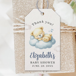 Etiquetas Para Regalos Watercolor Bear Baby Shower Boy