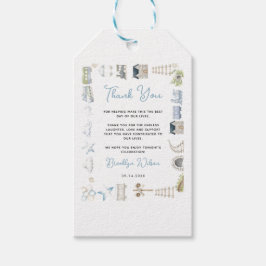 Etiquetas Para Regalos Watercolor Blue Elephant | Boy’s Baby Shower