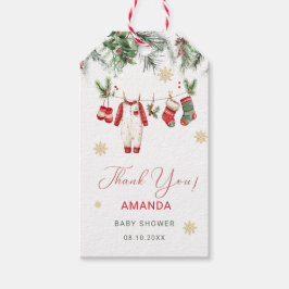 Etiquetas Para Regalos Watercolor Elegant Santa Baby Christmas Baby Sho
