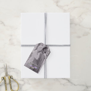 Etiquetas Para Regalos Watercolor Flowers & Branches with Picture Couple