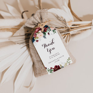 Etiquetas Para Regalos Watercolor Illustrated Fall Wedding Gracias