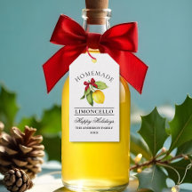 Watercolor Lemon Homemade Limoncello