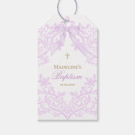 Etiquetas Para Regalos  watercolor lilac purple Baptism