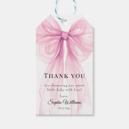 Etiquetas Para Regalos Watercolor Ribbon Gift Tags for Baby Shower & Firs