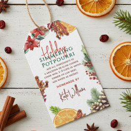 Etiquetas Para Regalos Watercolor Stovetop Holiday Simmering Potpourri 