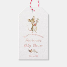 Etiquetas Para Regalos Watercolor Wildflower Woodland Animals Baby Shower