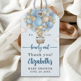 Etiquetas Para Regalos We Can Bearly Wait Baby Shower Boy