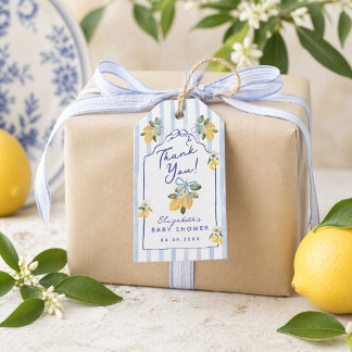 Etiquetas Para Regalos We Can't Wait to Squeeze You Lemon Baby Shower