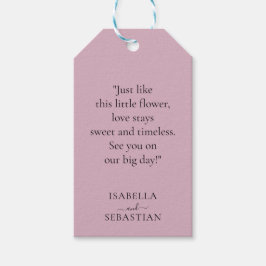 Etiquetas Para Regalos Wedding Blush Pink Lavender Touch