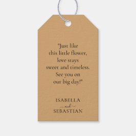 Etiquetas Para Regalos Wedding Burly Wood Sand Lavender Touch