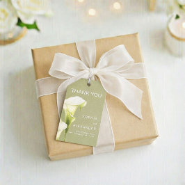Etiquetas Para Regalos Wedding Gift Tags "Delicate Calla Lilies"
