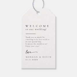 Etiquetas Para Regalos Wedding Welcome Favor Gift Tag