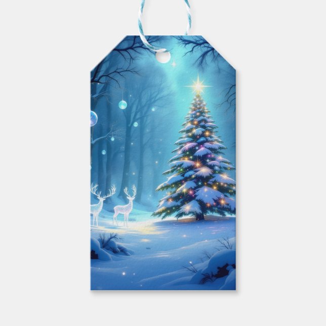 Etiquetas Para Regalos „Weihnachtliche Harmonie“ (Anverso)