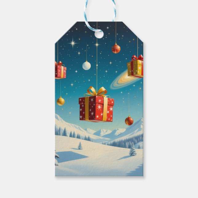 Etiquetas Para Regalos „Weihnachtliche Harmonie“ (Anverso)