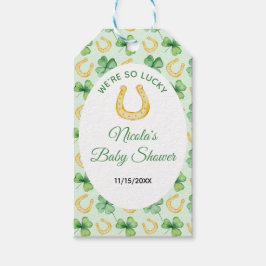 Etiquetas Para Regalos We're So Lucky Horseshoe St Patrick's Baby Shower