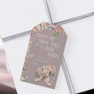Etiquetas Para Regalos Whimsical Ballerina Dance Birday