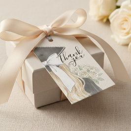 Etiquetas Para Regalos Whimsical Graduation Cap with Bow & Pearls Script