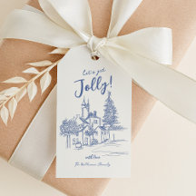 Whimsical Scribble Vintage Christmas