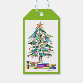 Etiquetas Para Regalos Whimsical Tree Fun Gift Tag por Leslie Clair Bures
