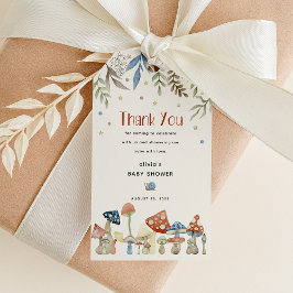 Etiquetas Para Regalos Whimsical Watercolor Mushroom Baby Shower Favor