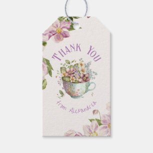Etiquetas Para Regalos Whimsical Wildflower Fairytale Tea Fiesta