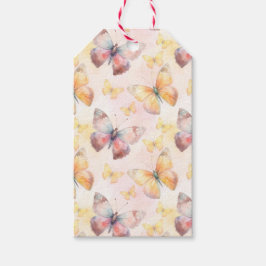 Etiquetas Para Regalos Whimsy mariposa acuarela