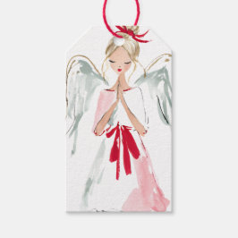 Etiquetas Para Regalos White Christmas Angel