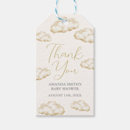 Etiquetas Para Regalos White Ivory Heaven Sent Cute Baby Shower Thank You