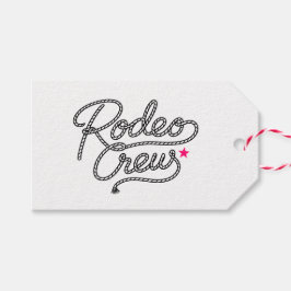 Etiquetas Para Regalos White Pink Rodeo Crew Bachelorette Party