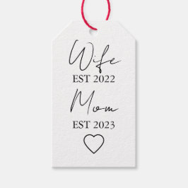 Etiquetas Para Regalos Wife & Mom Est. – Minimalist Valentine Gift