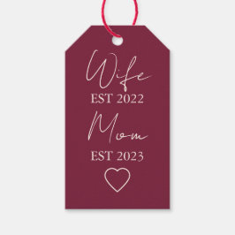 Etiquetas Para Regalos Wife & Mom Est. – Minimalist Valentine Gift