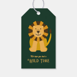Etiquetas Para Regalos Wild One Leon Birthday Party Jungle Safari Favor
