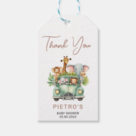 Etiquetas Para Regalos Wild One Safari Animals Baby Shower