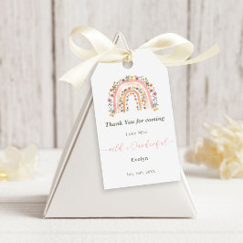 Etiquetas Para Regalos Wild & Onederful Wildflower Rainbow 1st Birthday