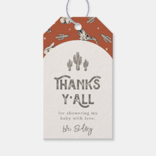 Etiquetas Para Regalos Wild West Baby Shower Favor Tag