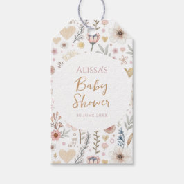 Etiquetas Para Regalos Wildflower Boho Floral Baby Shower Favor
