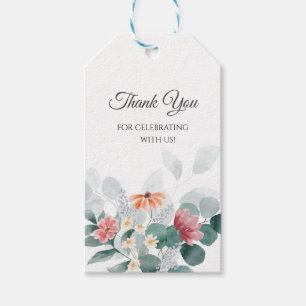 Etiquetas Para Regalos Wildflower eucalipto verde agradecimiento de boda 