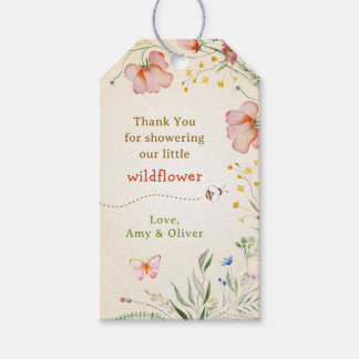 Etiquetas Para Regalos Wildflower Whimsical Baby Shower Guest Gracias