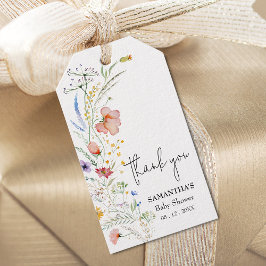 Etiquetas Para Regalos Wildflowers Baby Shower Favor