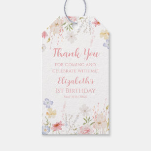 Etiquetas Para Regalos WILDFLOWERS Floral spring Favor tag