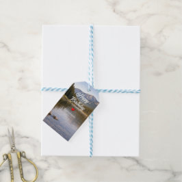 Etiquetas Para Regalos Wildlife Moose Mountain River Birthday